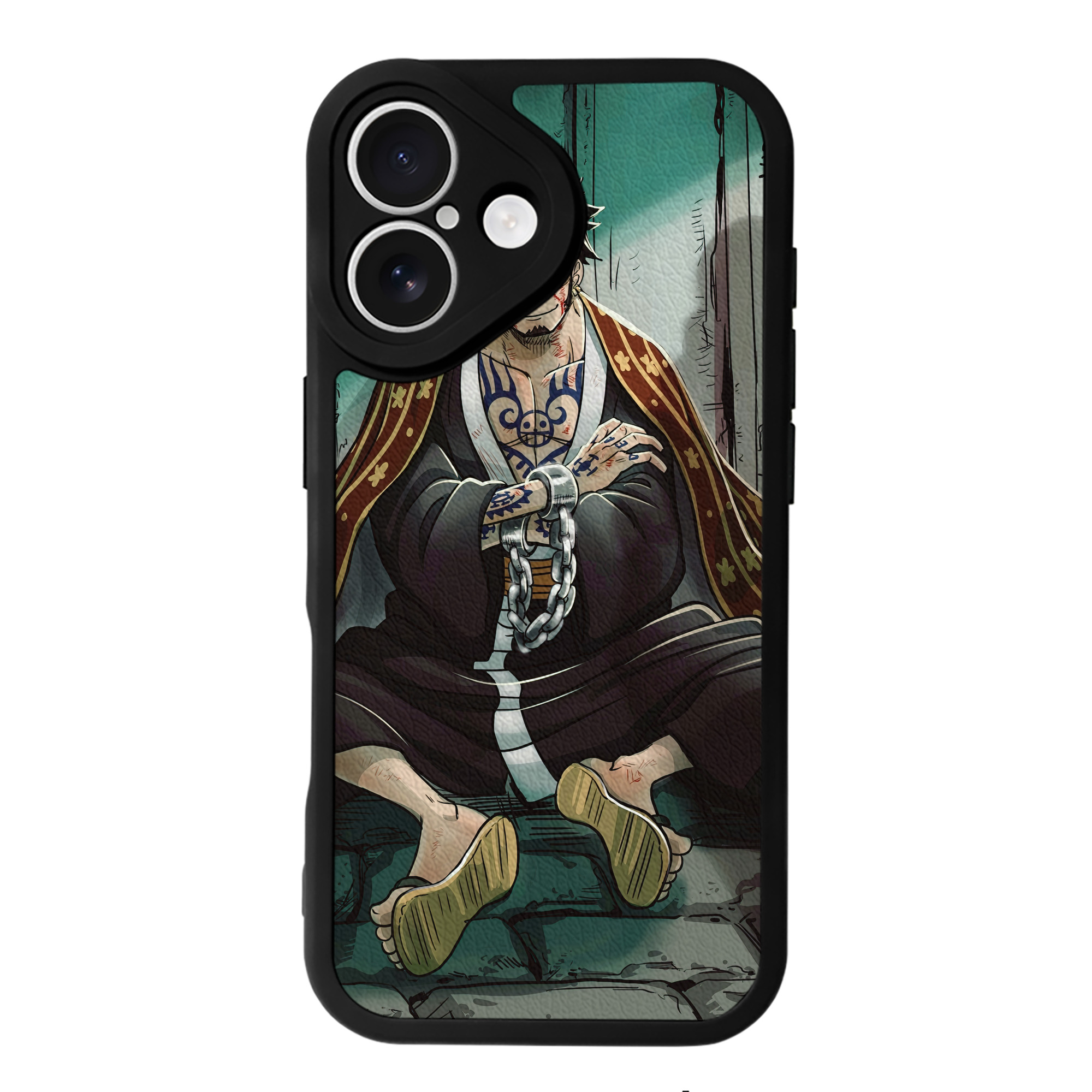（画像用） ワンピース ONE PIECE 【iPhone 16シリーズ対応】シリコンスマホケース（レザー調） 材質：シリコン